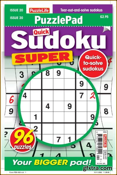 PuzzleLife PuzzlePad Sudoku Super – 26 January 2023