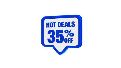 Videohive - Hot Deals Discount Badge 35 Percent Off - 43220152 - 43220152