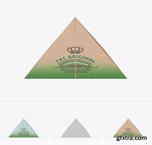 Pyramid Tea Box Mockup