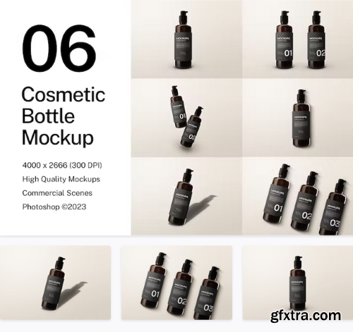 Cosmetic Bottles Mockup