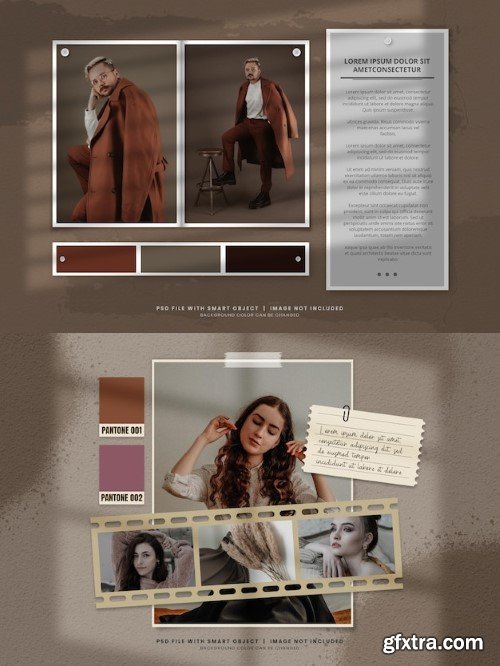 Fashion photo mockup template