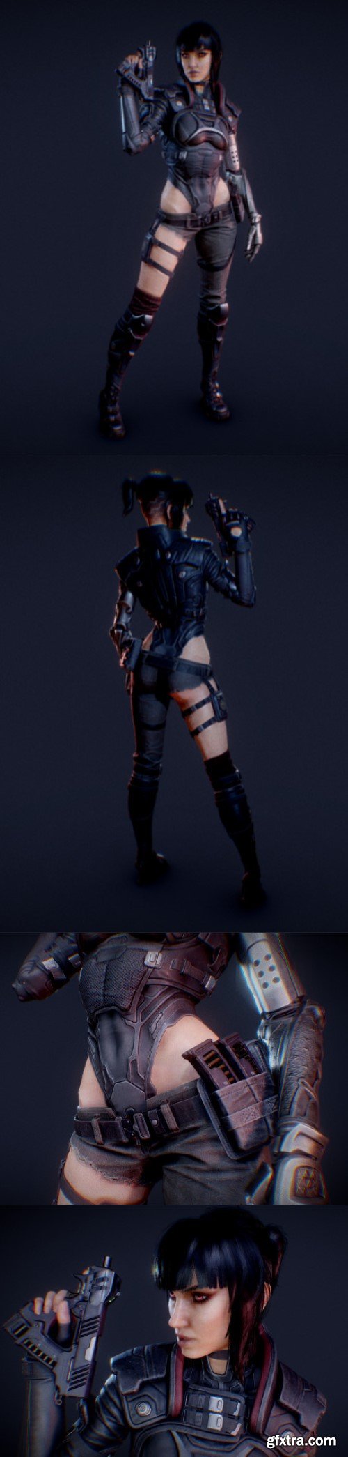 Cyberpunk Assassin 3D model