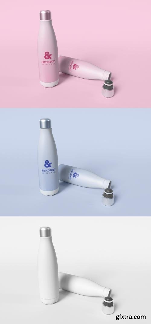 Two Sport Bottle Mockup 456090701