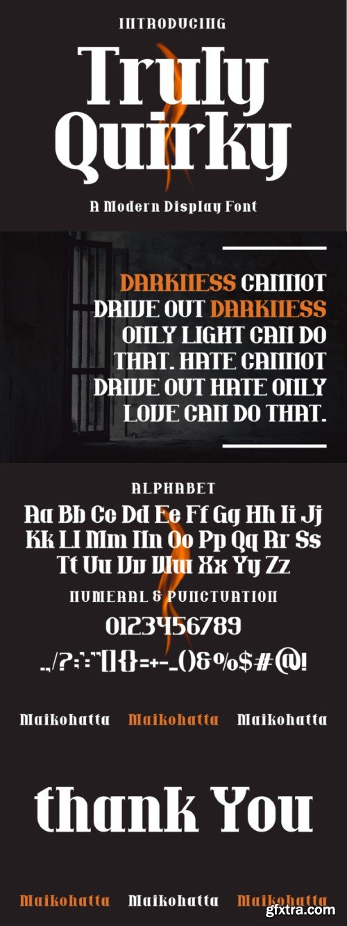 Truly Quirky Font