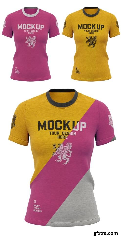 Womens Slim Fit T Shirt Mockup 461120758