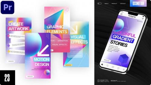 Videohive - Colorful Gradient Instagram Stories For Premiere Pro - 43254958 - 43254958