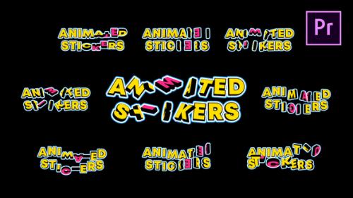Videohive - Animated Text Stickers - Premiere Pro - 43237954 - 43237954