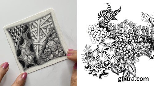 Introduction to the Zentangle Art - An Easy & Relaxing Drawing Method for Mindfulness & Fun