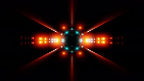 Videohive - sci fi orange blue vibrating light bursts, flashes glow vj loop background - 43208430 - 43208430