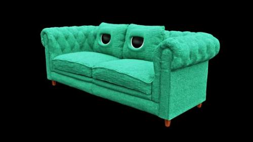 Videohive - Sofa Colored Character Looped Alpha Channel - 43215875 - 43215875