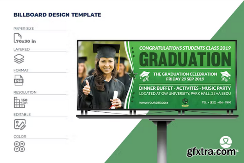 Graduation Billboard Template