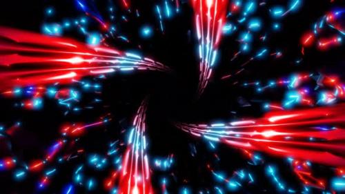 Videohive - abstract red blue spiral in galaxy tunnel 3d background vj loop - 43267456 - 43267456