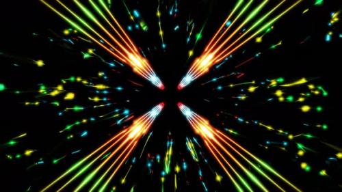 Videohive - visual rotating space laser lines abstract background for audio track vj loop - 43267464 - 43267464