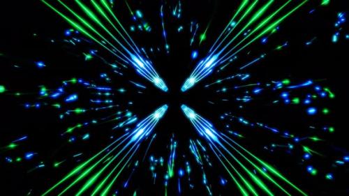 Videohive - rotating laser streaks in outer space vj loop background - 43267465 - 43267465