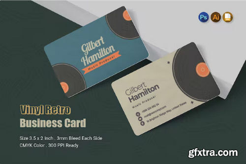 Vinyl Retro Business Card