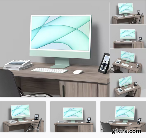 iMac M1 Responsive Mockup