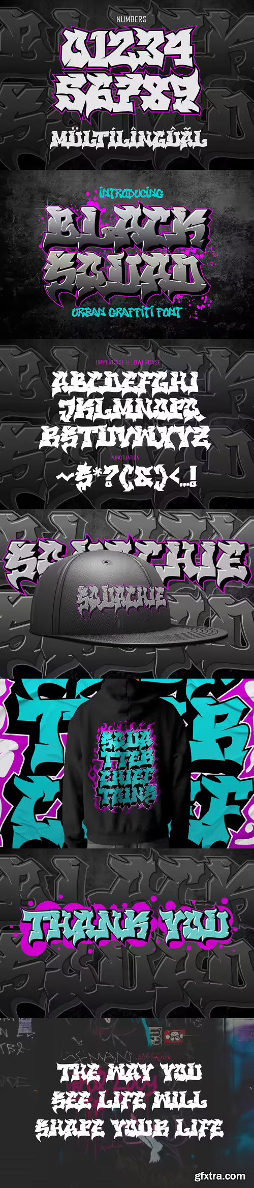 Black Squad - Urban Graffiti Font