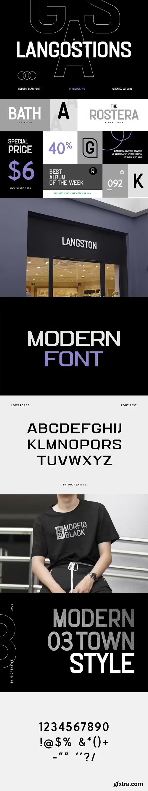 Langostions Modern Slab Font