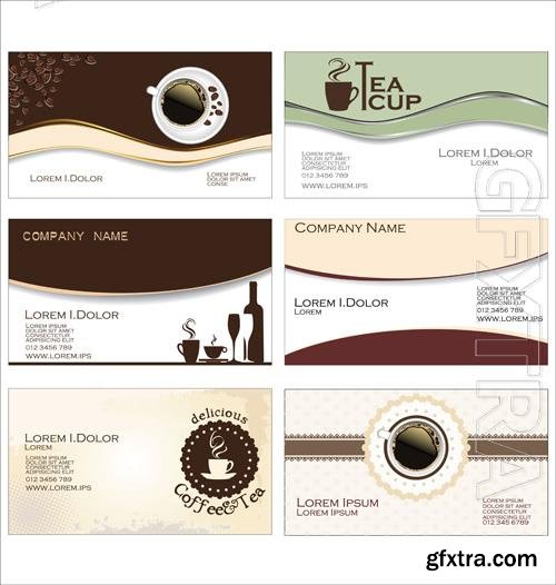 Vector coffee label set vol 4