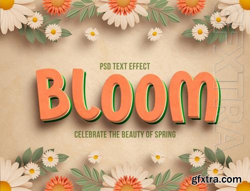 PSD spring floral editable text effect vol 2