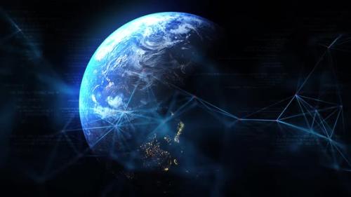 Videohive - Plexus Technology Earth Background - 43247695 - 43247695