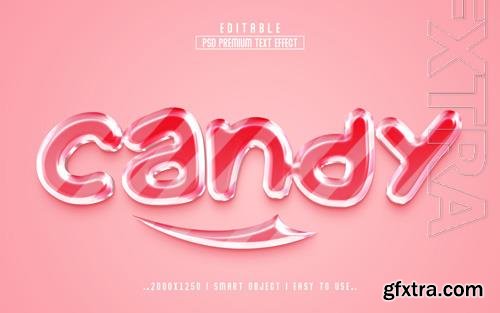 Candy editable psd text effect style