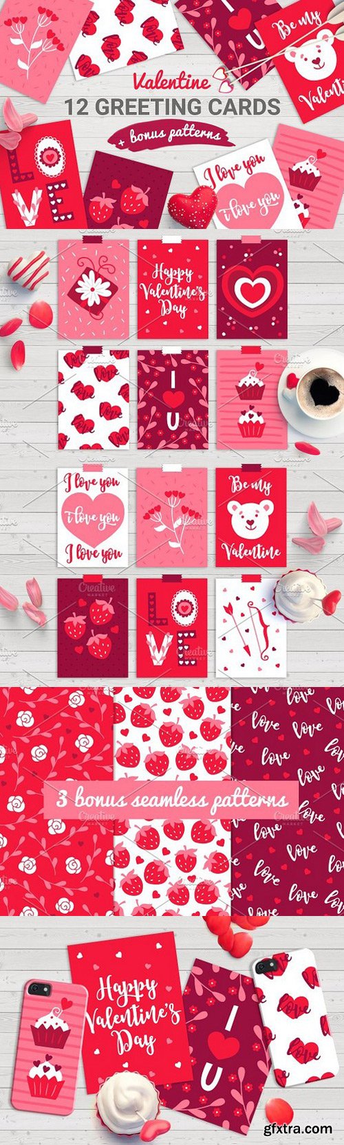 12 Valentine Cards Bonus Patterns