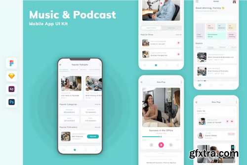 Music & Podcast Mobile App UI Kit