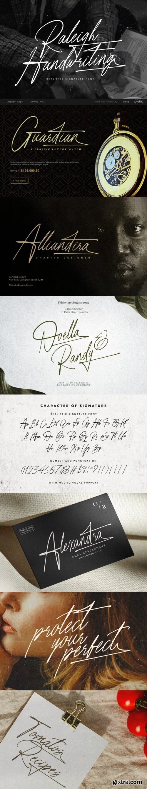 Raleigh Handwriting Font