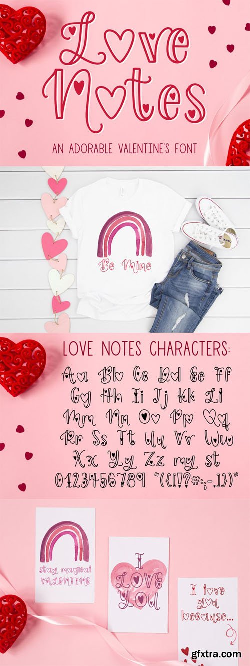 Love Notes - Adorable Valentine's Font