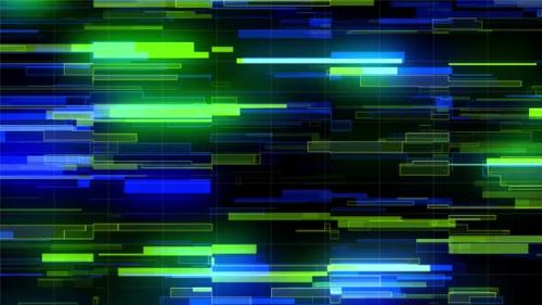 Videohive - Glitter Geometric. Technology stripes neon background - 43247323 - 43247323