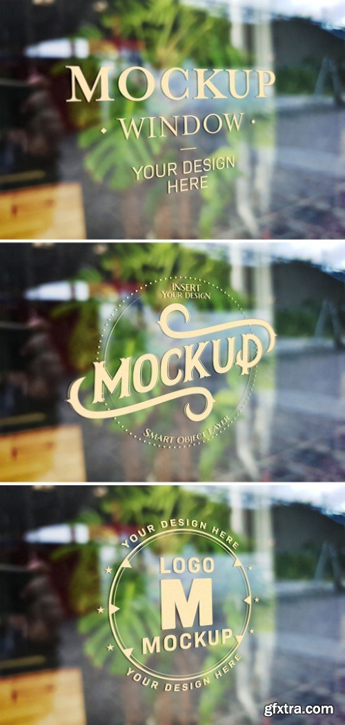 Window Signage Text Effect Mockup