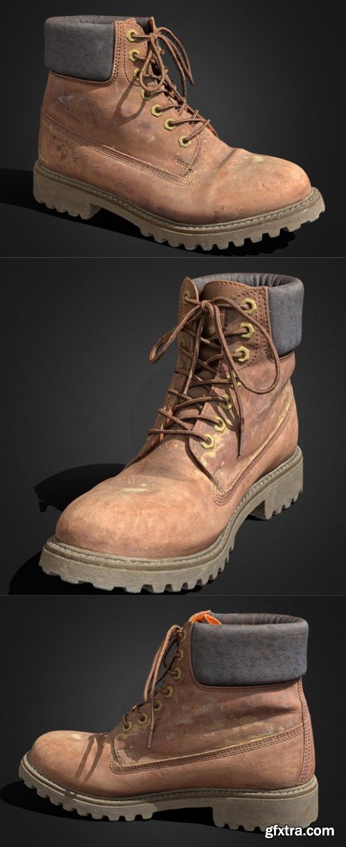 Lumberjack Boot (used) 3D Model