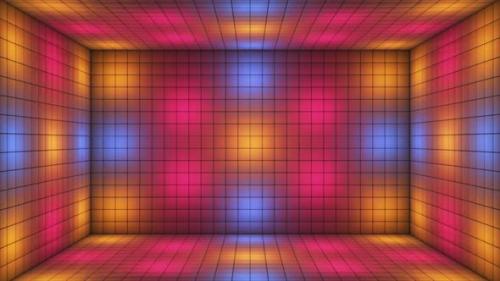 Videohive - Broadcast Hi-Tech Blinking Illuminated Cubes Room Stage 11 - 43279304 - 43279304