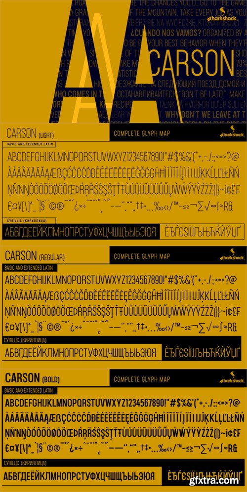 Carson Font Family