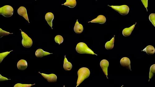 Videohive - Seamless Floating Green Pears on Alpha - 43283867 - 43283867