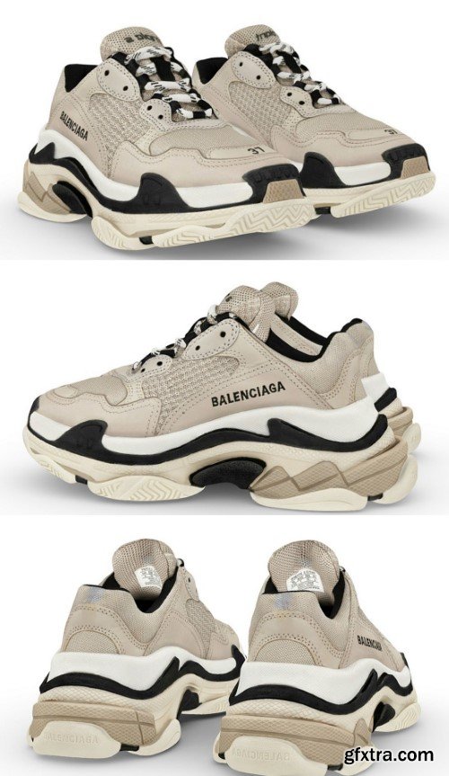 Balenciaga Triple S 34 3D Model