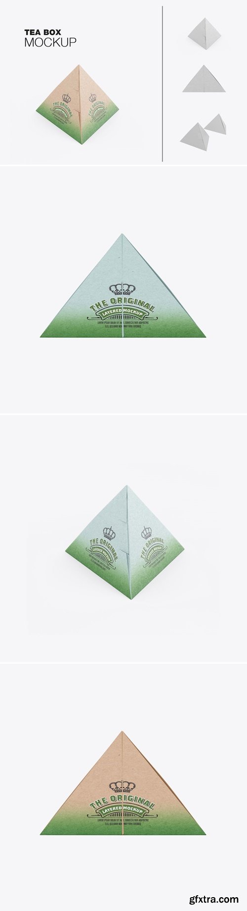 Pyramid Tea Box Mockup PGVJZE4