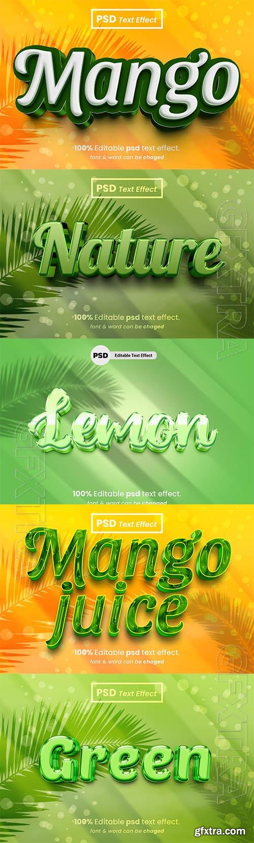 Psd style text effect editable set vol 150