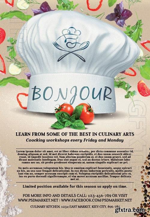 Psd cooking class design templates