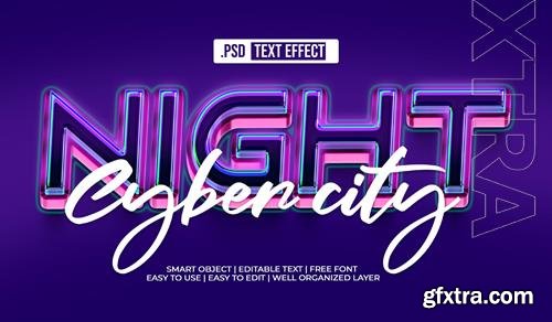 PSD night text style effect