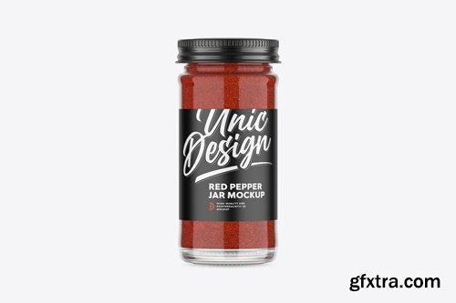 Red Pepper Jar Mockup 4ZEAL9H