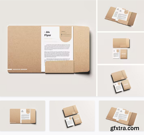 Folder A4 Mockup