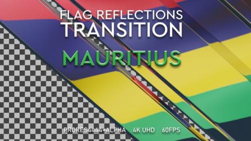 Videohive - Flag of Mauritius transition | UHD | 60fps - 43327797 - 43327797