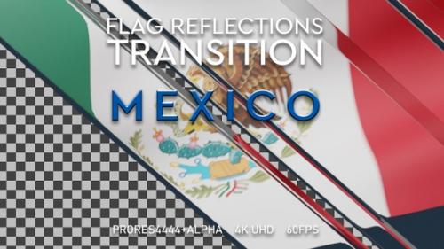 Videohive - Flag of Mexico transition | UHD | 60fps - 43327800 - 43327800