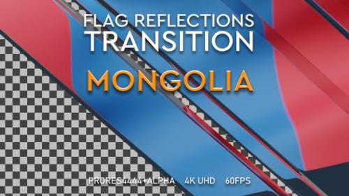 Videohive - Flag of Mongolia transition | UHD | 60fps - 43335668 - 43335668