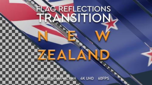 Videohive - Flag of New Zealand transition | UHD | 60fps - 43335669 - 43335669