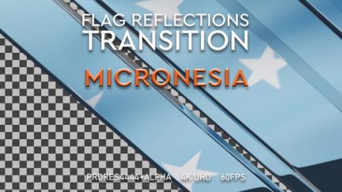 Videohive - Flag of Micronesia transition | UHD | 60fps - 43335670 - 43335670