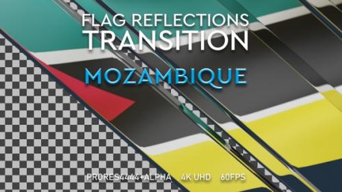 Videohive - Flag of Mozambique transition | UHD | 60fps - 43335671 - 43335671