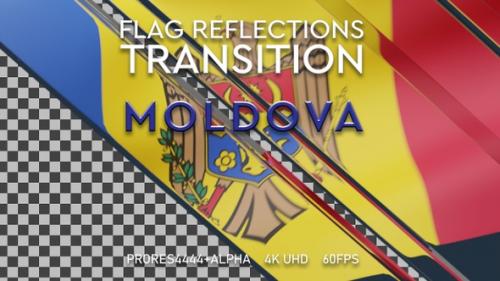 Videohive - Flag of Moldova transition | UHD | 60fps - 43335673 - 43335673